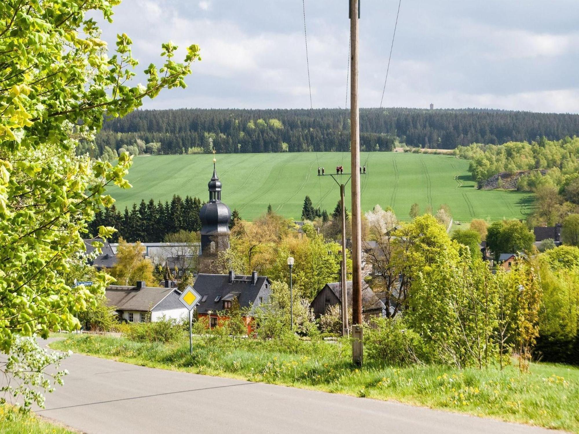 Holiday Home In Neustadt Am Rennsteig With Pond Bagian luar foto